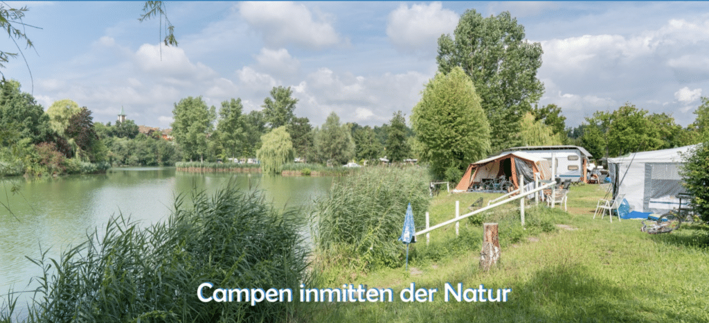 Bild Campingplatz Wohnmobil am See